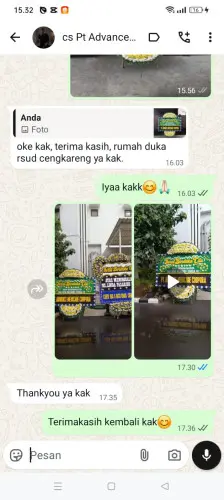 Testimonial Papan Bunga Pernikahan tebet timur