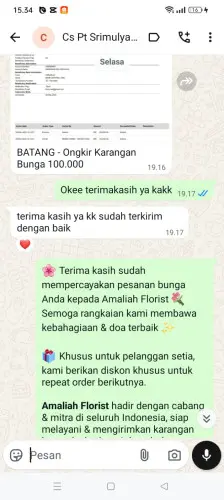 Testimonial Papan Bunga tebet timur